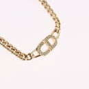 Christian Dior Choker Necklace metal Gold Tone Auth 192151M-3