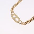 Christian Dior Choker Necklace metal Gold Tone Auth 192151M-8