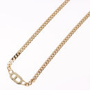 Christian Dior Choker Necklace metal Gold Tone Auth 192151M-9