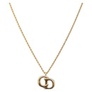 Christian Dior Necklace metal Gold Tone Auth 192156V-1