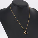 Christian Dior Necklace metal Gold Tone Auth 192156V-14