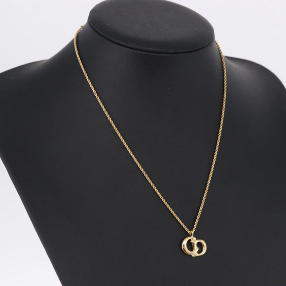 Christian Dior Necklace metal Gold Tone Auth 192156V