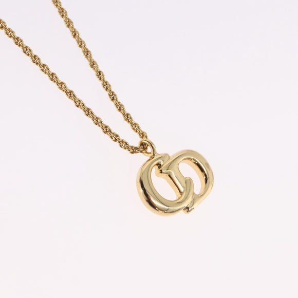 Christian Dior Necklace metal Gold Tone Auth 192156V