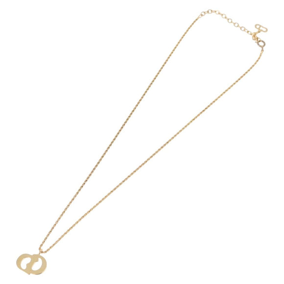 Christian Dior Necklace metal Gold Tone Auth 192156V