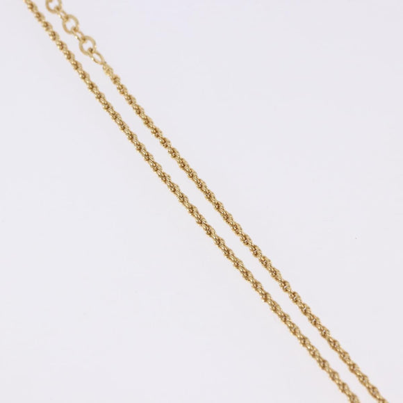 Christian Dior Necklace metal Gold Tone Auth 192162V