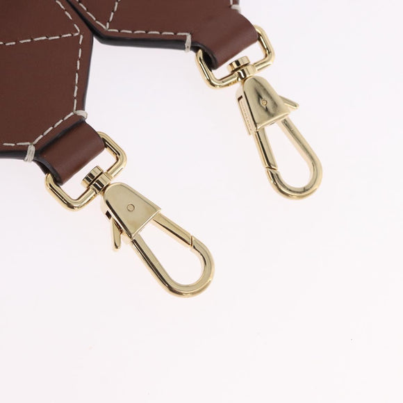 BURBERRY Shoulder Strap Canvas 36.2"" Beige Gold Auth 192166M