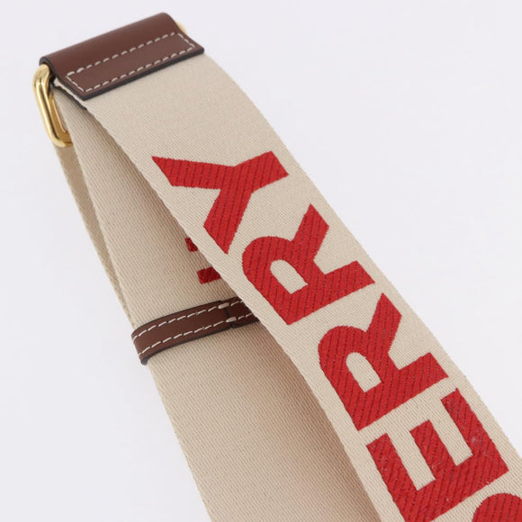 BURBERRY Shoulder Strap Canvas 36.2"" Beige Gold Auth 192166M
