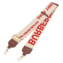 BURBERRY Shoulder Strap Canvas 36.2"" Beige Gold Auth 192166M-7