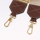 BURBERRY Shoulder Strap Canvas 36.2"" Beige Gold Auth 192166M-8