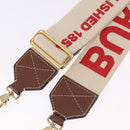BURBERRY Shoulder Strap Canvas 36.2"" Beige Gold Auth 192166M-9