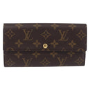 LOUIS VUITTON Monogram Portefeuille Sarah Long Wallet M61734 LV Auth 192167V-13