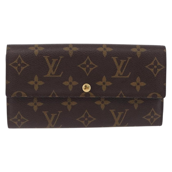 LOUIS VUITTON Monogram Portefeuille Sarah Long Wallet M61734 LV Auth 192167V