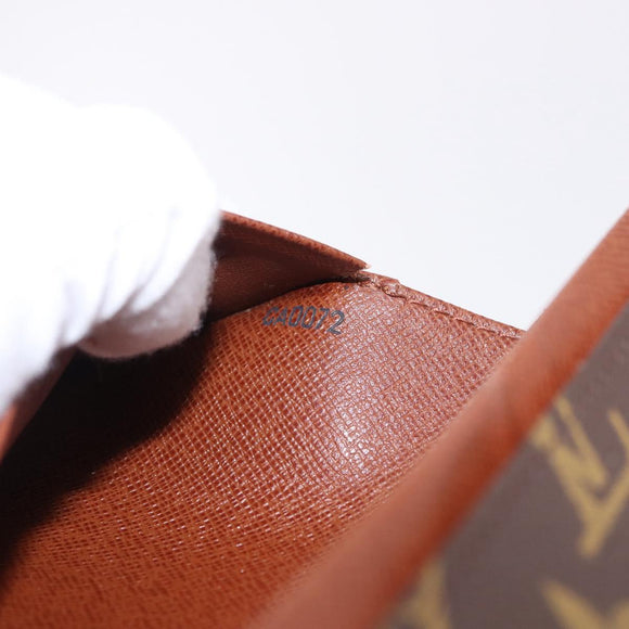 LOUIS VUITTON Monogram Porte Monnaie Billets Tresor Wallet M61730 Auth 192171A