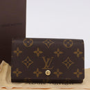 LOUIS VUITTON Monogram Porte Monnaie Billets Tresor Wallet M61730 Auth 192172V-12