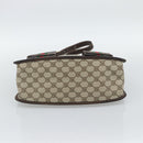 GUCCI GG Supreme Web Sherry Line Shoulder Bag PVC Beige Gold Auth 192186A-5