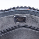 GUCCI Horsebit Web Sherry Line Shoulder Bag Leather Black Gold Auth 192187A-12