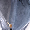 GUCCI Horsebit Web Sherry Line Shoulder Bag Leather Black Gold Auth 192187A-11