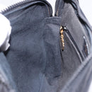GUCCI Horsebit Web Sherry Line Shoulder Bag Leather Black Gold Auth 192187A-19