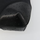 GUCCI Interlocking G Hand Bag Canvas Black Silver 114875 Auth 192188V-9