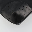GUCCI Interlocking G Hand Bag Canvas Black Silver 114875 Auth 192188V-14