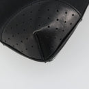 GUCCI Interlocking G Hand Bag Canvas Black Silver 114875 Auth 192188V-16