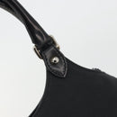 GUCCI Interlocking G Hand Bag Canvas Black Silver 114875 Auth 192188V-17
