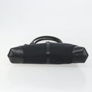 GUCCI Interlocking G Hand Bag Canvas Black Silver 114875 Auth 192188V-5