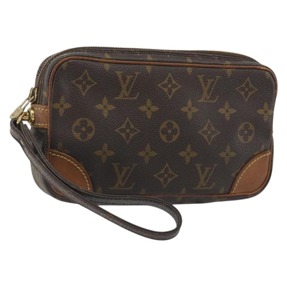 LOUIS VUITTON Monogram Marly Dragonne PM Clutch Bag M51827 LV Auth 192190