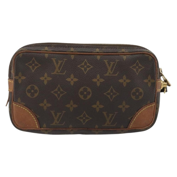 LOUIS VUITTON Monogram Marly Dragonne PM Clutch Bag M51827 LV Auth 192190