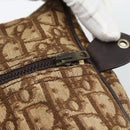 Christian Dior Trotter Canvas Boston Bag Beige Gold Auth 192191-14