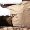 Christian Dior Trotter Canvas Boston Bag Beige Gold Auth 192191-18