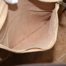 Christian Dior Trotter Canvas Boston Bag Beige Gold Auth 192191-19
