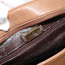 LOEWE Shoulder Bag Leather Brown Gold Auth 192193-10