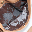 LOEWE Shoulder Bag Leather Brown Gold Auth 192193-12