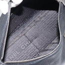 CHANEL Choco Bar Boston Bag Caviar Skin Black Silver CC Auth 192194SAM-18