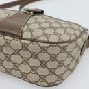 GUCCI GG Supreme Web Sherry Line Bag PVC Beige Gold 89 02 032 Auth 192195-14