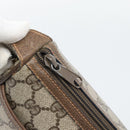 GUCCI GG Supreme Web Sherry Line Bag PVC Beige Gold 89 02 032 Auth 192195-9