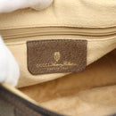 GUCCI GG Supreme Web Sherry Line Bag PVC Beige Gold 89 02 032 Auth 192195-18