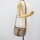 GUCCI GG Supreme Web Sherry Line Bag PVC Beige Gold 89 02 032 Auth 192195-23