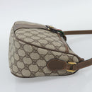 GUCCI GG Supreme Web Sherry Line Bag PVC Beige Gold 89 02 032 Auth 192195-4