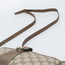 GUCCI GG Supreme Web Sherry Line Bag PVC Beige Gold 89 02 032 Auth 192195-8