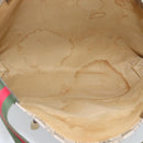 GUCCI GG Supreme Web Sherry Line Tote Bag PVC Beige Gold Auth 192197-11