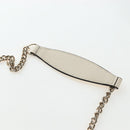 GUCCI Soho Chain Bag Leather Outlet White Gold 598211 493075 Auth 192199V-16