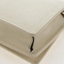 GUCCI Soho Chain Bag Leather Outlet White Gold 598211 493075 Auth 192199V-20