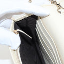 GUCCI Soho Chain Bag Leather Outlet White Gold 598211 493075 Auth 192199V-26