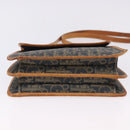 Christian Dior Trotter Canvas Hand Bag PVC 2way Navy Gold Auth 192200-11