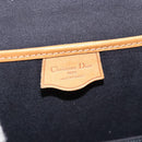Christian Dior Trotter Canvas Hand Bag PVC 2way Navy Gold Auth 192200-17