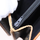 Christian Dior Trotter Canvas Hand Bag PVC 2way Navy Gold Auth 192200-24