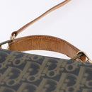 Christian Dior Trotter Canvas Hand Bag PVC 2way Navy Gold Auth 192200-8