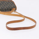Christian Dior Trotter Canvas Hand Bag PVC 2way Navy Gold Auth 192200-9